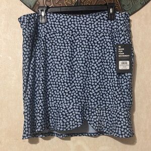 NWT Etonic Women’s Blue Floral Women's Swim Skirt